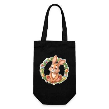 Illustration de Joyeuses Pâques - Sac à bouteille - noir - Devant