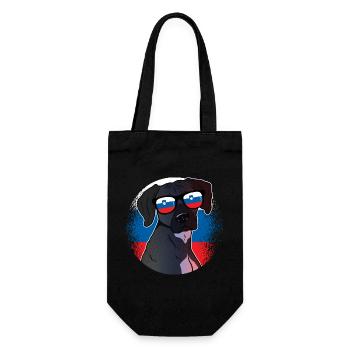 Slowenien - Geschenkbeutel für Flaschen - Schwarz - Vorne