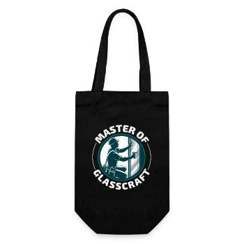 Glazier Window Glass Fitting Fitter Glasswork - Gift Bag for Bottles - black - Front