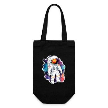 Aquarelle d’astronaute Aquarelle - Sac à bouteille - noir - Devant