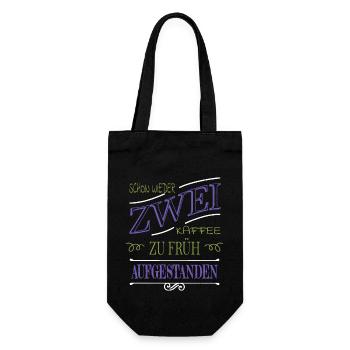 Monday Funny Saying Cool Work Colleague - Gift Bag for Bottles - black - Front