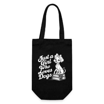 Juste une fille qui aime les chiens Hunde Liebhaber - Sac à bouteille - noir - Devant