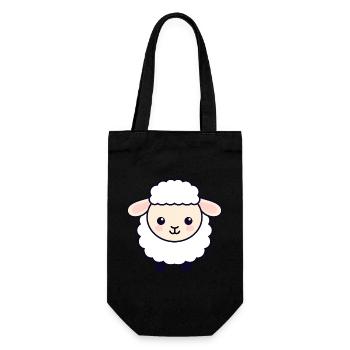 Sheep - Gift Bag for Bottles - black - Front