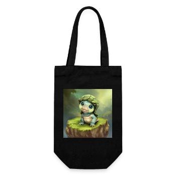 Adorable Baby Turtle Fancy - Gift Bag for Bottles - black - Front