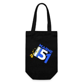 Marl - Gift Bag for Bottles - black - Front