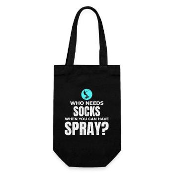 Barefoot Water Skiing Extreme Sports Barefooting - Gift Bag for Bottles - black - Front