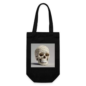 Schädel Nummer 63 - Geschenkbeutel für Flaschen - Schwarz - Vorne