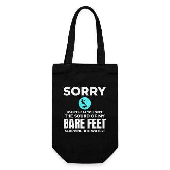 Barefoot Water Skiing Extreme Sports Barefooting - Gift Bag for Bottles - black - Front