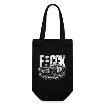 Police Car - Gift Bag for Bottles - black - Front
