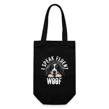 Berner Sennenhund - Geschenkbeutel für Flaschen - Schwarz - Vorne