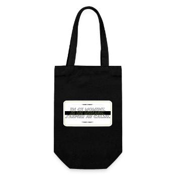 I take it easy - Gift Bag for Bottles - black - Front
