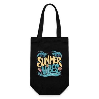 Summer Vibes Soleil Vacances Palmiers - Sac à bouteille - noir - Devant
