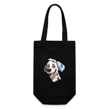 Dalmatinische Hunderasse Aquarell Cartoon Kawaii Clip - Geschenkbeutel für Flaschen - Schwarz - Vorne