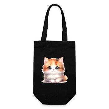 Cute Cat - Gift Bag for Bottles - black - Front