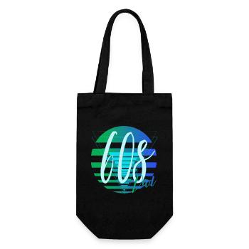 60s Dad – Retro Vater Design - Geschenkbeutel für Flaschen - Schwarz - Vorne