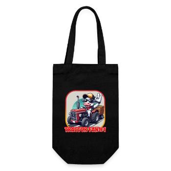 Tractor Fan #1 - Geschenkbeutel für Flaschen - Schwarz - Vorne