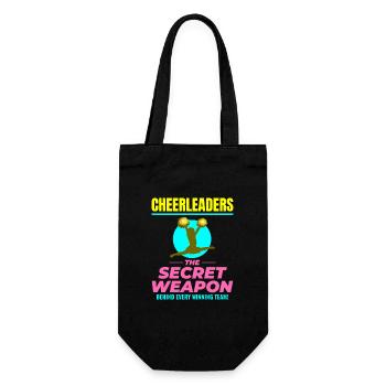 Cheerleader Cheerleading Girl Jubel Cheer Squad - Geschenkbeutel für Flaschen - Schwarz - Vorne