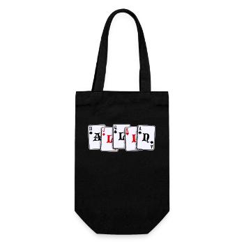 Poker Casino Jeu de cartes Jeux d’argent Poker Loterie - Sac à bouteille - noir - Devant