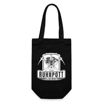 Ruhrpott legend lore mining miner - Gift Bag for Bottles - black - Front