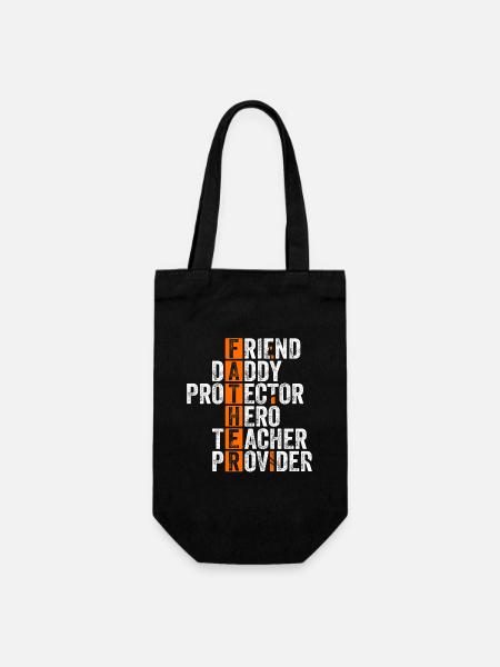 Best Dad Men's Day - Father's Day - Gift Bag for Bottles - black