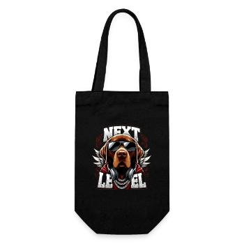 Labrador marron Gangster Next Level chien cadeau - Sac à bouteille - noir - Devant