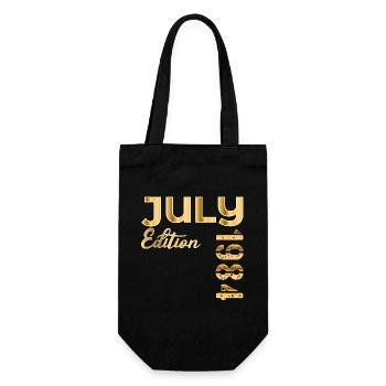 42nd BIRTHDAY JULY 1984 - Gift Bag for Bottles - black - Front