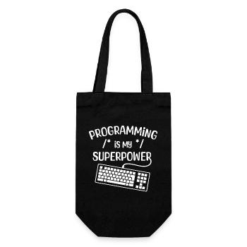 Computerfreak Developer Statement Coding Computer Science - Gift Bag for Bottles - black - Front