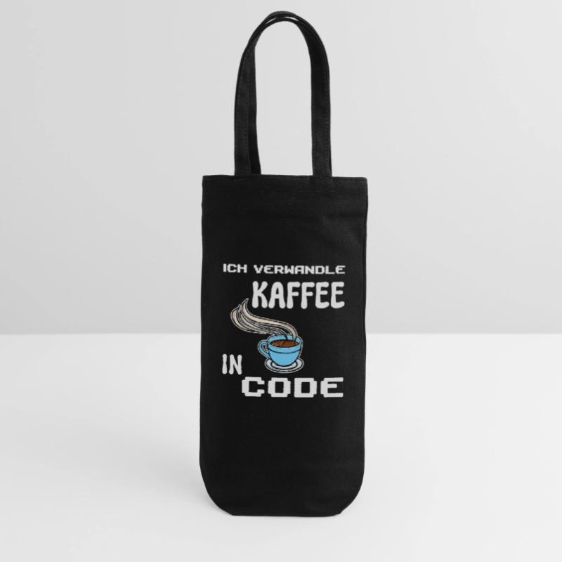 Developer Computerfreak Statement Coden Skripting Geschenkbeutel für Flaschen