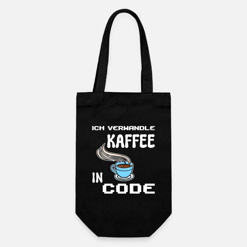 Developer Computerfreak Statement Coden Skripting - Geschenkbeutel für Flaschen - Schwarz