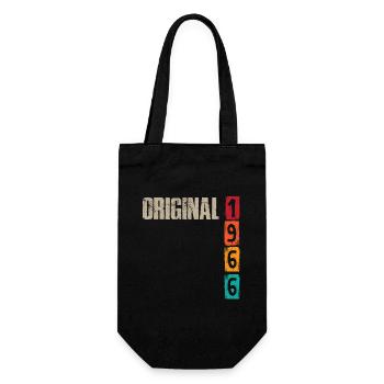 Vintage 1966 - Geschenkbeutel für Flaschen - Schwarz - Vorne
