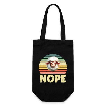 Funny Sheep - Gift Bag for Bottles - black - Front