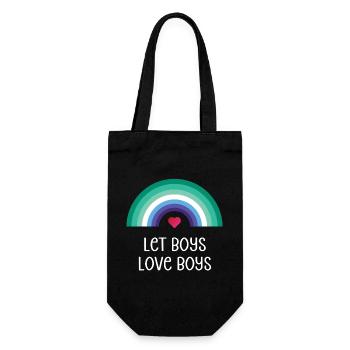 Mois de la fierté LGBT - Let Boys Love Boys - Sac à bouteille - noir - Devant