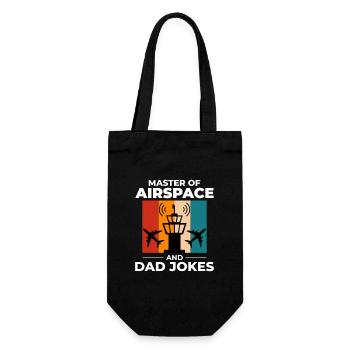 Contrôleur de la circulation aérienne Papa ATC Aviation Humour - Sac à bouteille - noir - Devant