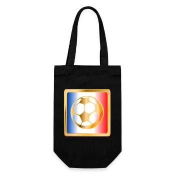 Football Drapeau France Europe - Sac à bouteille - noir - Devant