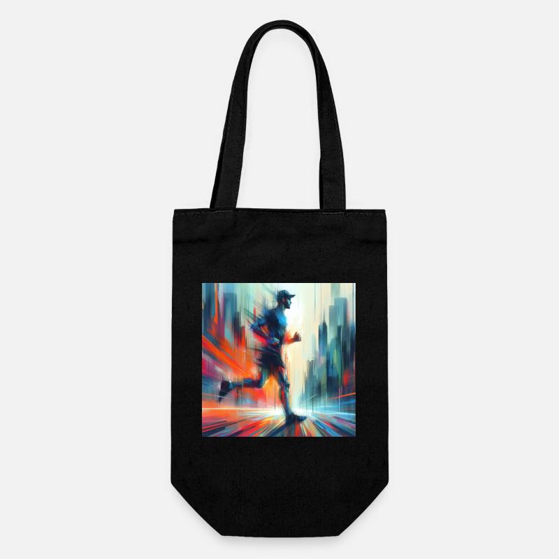 Running Man 4 - Gift Bag for Bottles - black