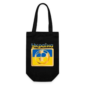 SOCCER UKRAINE Україна - Gift Bag for Bottles - black - Front