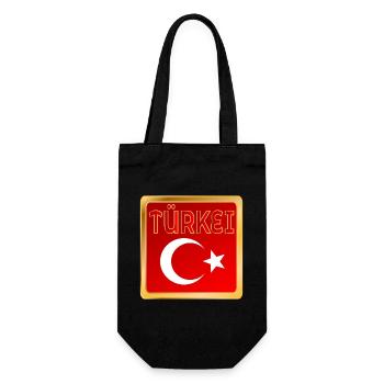 Türkei - Geschenkbeutel für Flaschen - Schwarz - Vorne