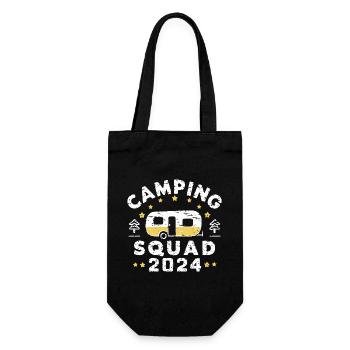 Camping Squad 2024 Caravan Camping - Gift Bag for Bottles - black - Front