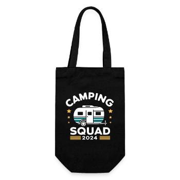 Camping Squad 2024 Caravan Camping - Gift Bag for Bottles - black - Front