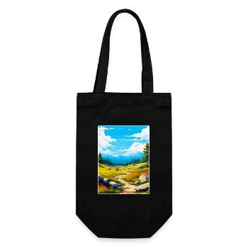 Sierra De Guadarrama Nationalpark Spanien Poster - Geschenkbeutel für Flaschen - Schwarz - Vorne