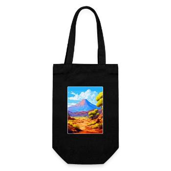 Parc national du Teide Espagne Affiche de voyage vintage - Sac à bouteille - noir - Devant