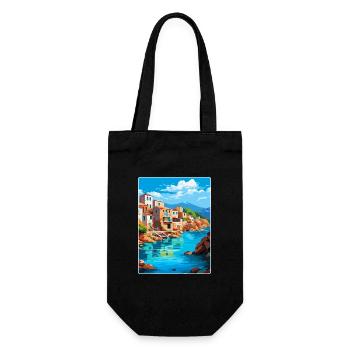 Crète Grèce Affiche de voyage vintage WPA Souvenir - Sac à bouteille - noir - Devant