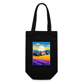 Provence Frankreich Vintage Reiseplakat Souvenir WPA - Geschenkbeutel für Flaschen - Schwarz - Vorne