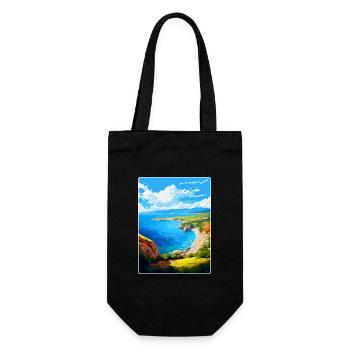 Port Cros Nationalpark Frankreich Reiseplakat WPA - Geschenkbeutel für Flaschen - Schwarz - Vorne