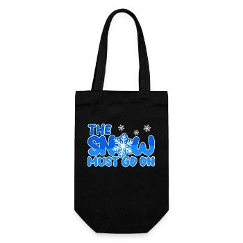 Winter Sports Snow Winter Statement Skiing - Gift Bag for Bottles - black - Front