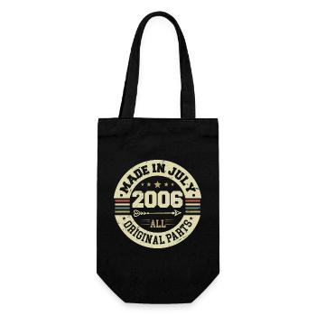 July 2006 Birthday present 2006 I Made in July - Gift Bag for Bottles - black - Front