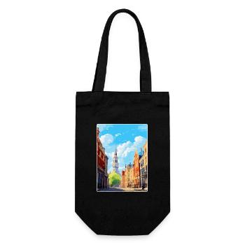 Lille Frankreich Vintage Reiseplakat WPA Souvenir - Geschenkbeutel für Flaschen - Schwarz - Vorne