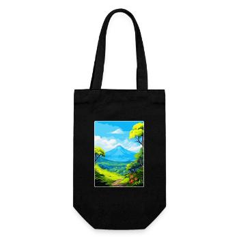 La Réunion Nationalpark Frankreich Reiseplakat WPA - Geschenkbeutel für Flaschen - Schwarz - Vorne