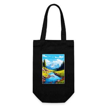 Aiguestortes I Estany de Sant Maurici Park Spanien - Geschenkbeutel für Flaschen - Schwarz - Vorne