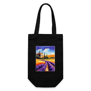 Provence Frankreich Vintage Reiseplakat Souvenir WPA - Geschenkbeutel für Flaschen - Schwarz - Vorne